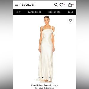 Brand New - For Love and Lemons Silk Pearl Bridal dress